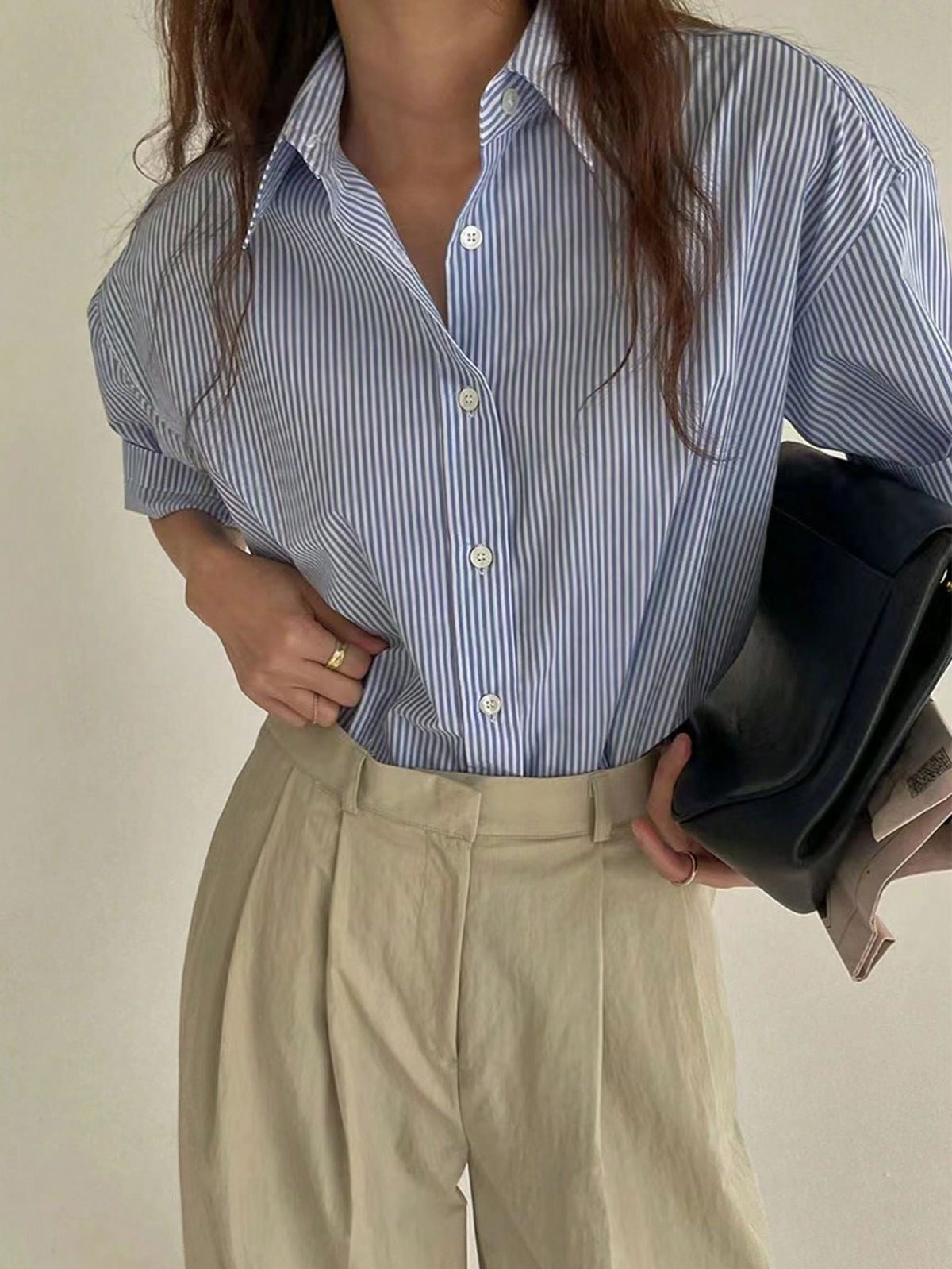 RL Cotton YanDyed Blue Thin Stripe - MAF 