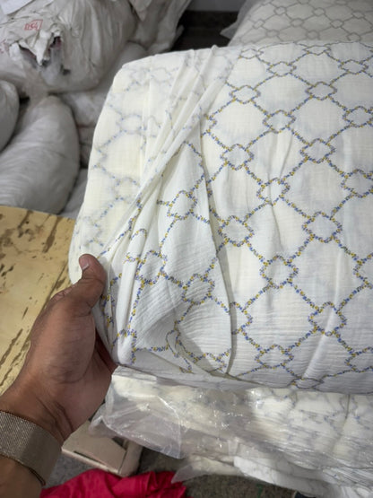 Buy Premium Cotton Double Cloth Floral BoX Print
