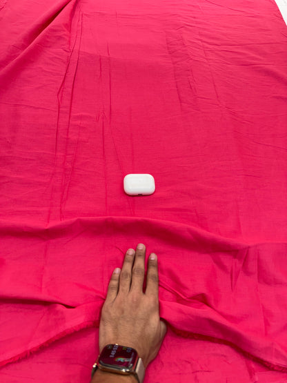 Buy Premium Cotton Linen Solid Rani Pink Fabric