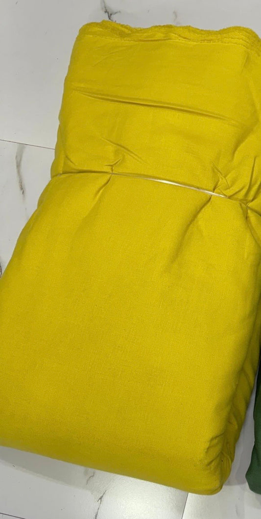 Buy Rare Pure Linen Solid Yellow Fabric