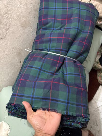 Buy Arvind Mill Cotton Twill Check Fabric