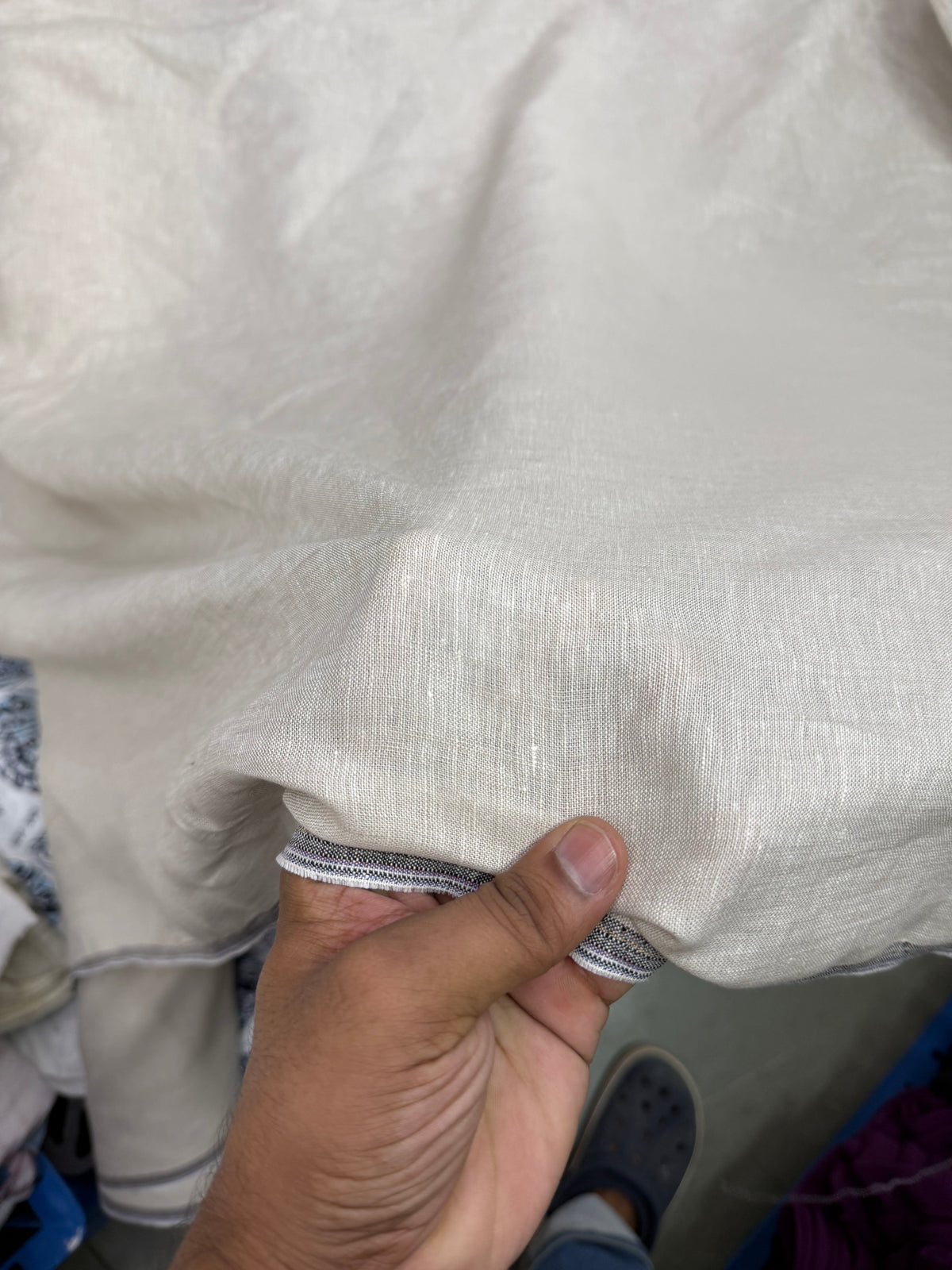 Buy Pure Natural Original Linen  Fabric