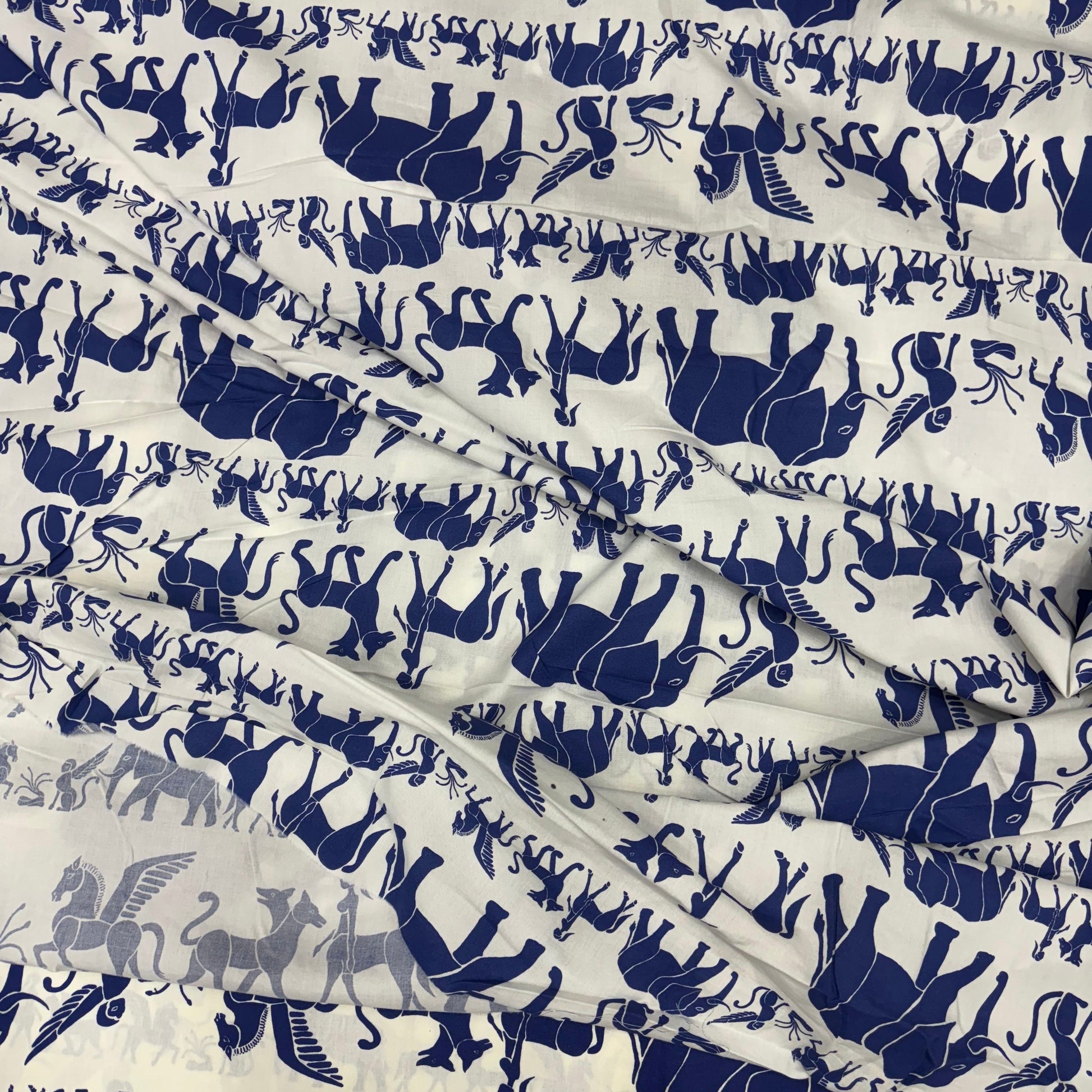 50s Poplin Abstract Animal Printed Fabric - MAF 