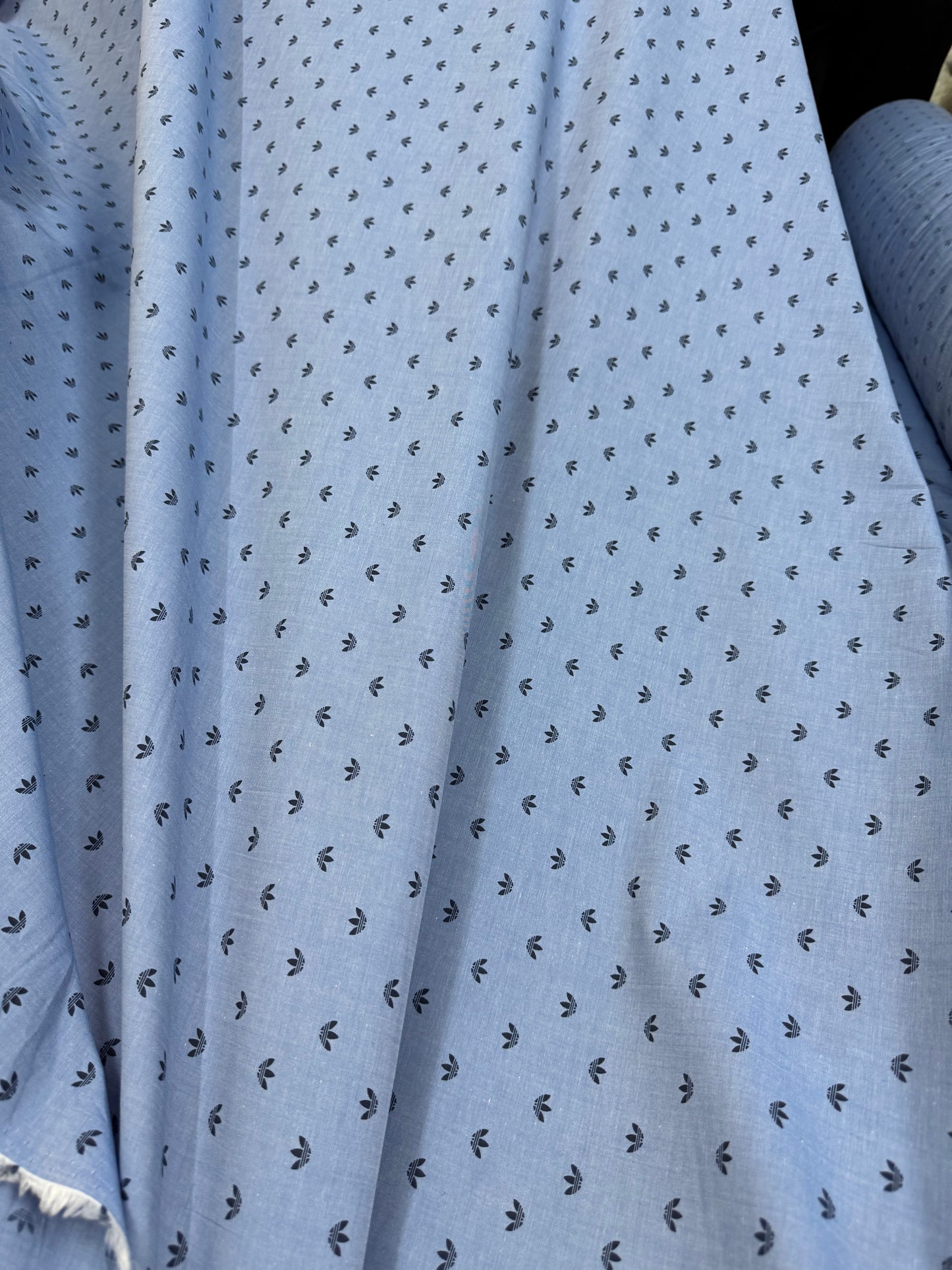 Buy Oxford Chambray Original Logo Printed Fabric