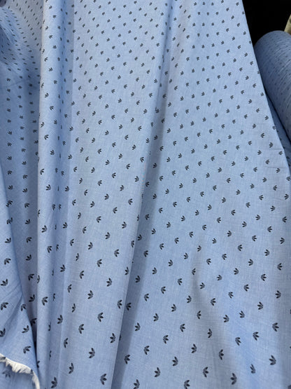 Buy Oxford Chambray Original Logo Printed Fabric