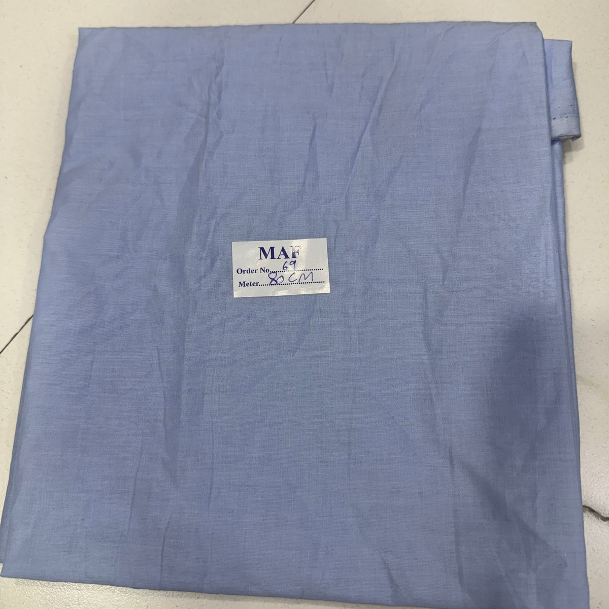 Buy Cutpiece Poplin Solid Powder Blue 80 Centimeter