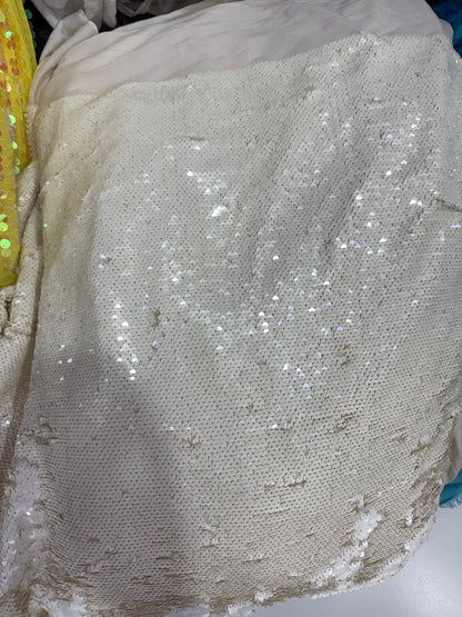 Buy Sequins Cream Coloured Fabric
