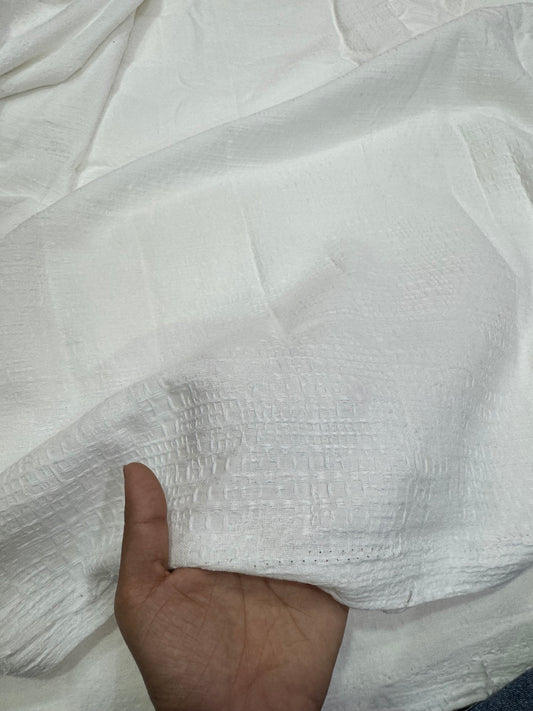 Buy Cotton Weave Waffle Honeycomb Type Work Fabric