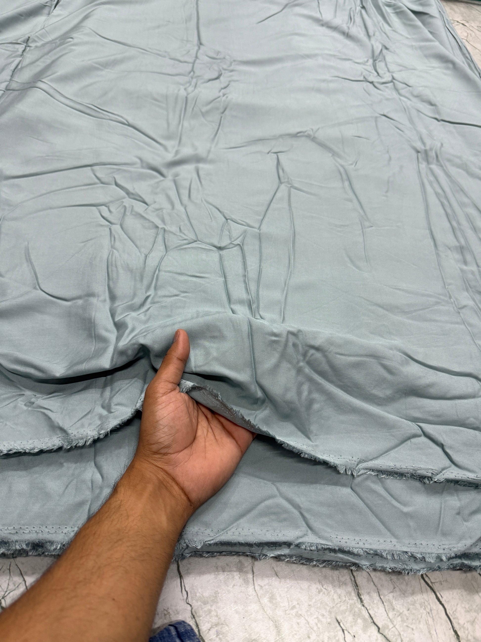 Buy Viscose Modal Solid Grey Fabric - MAF 