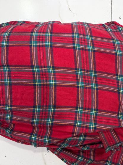 Buy Cotton Flannel Red Plaid Check Fabric