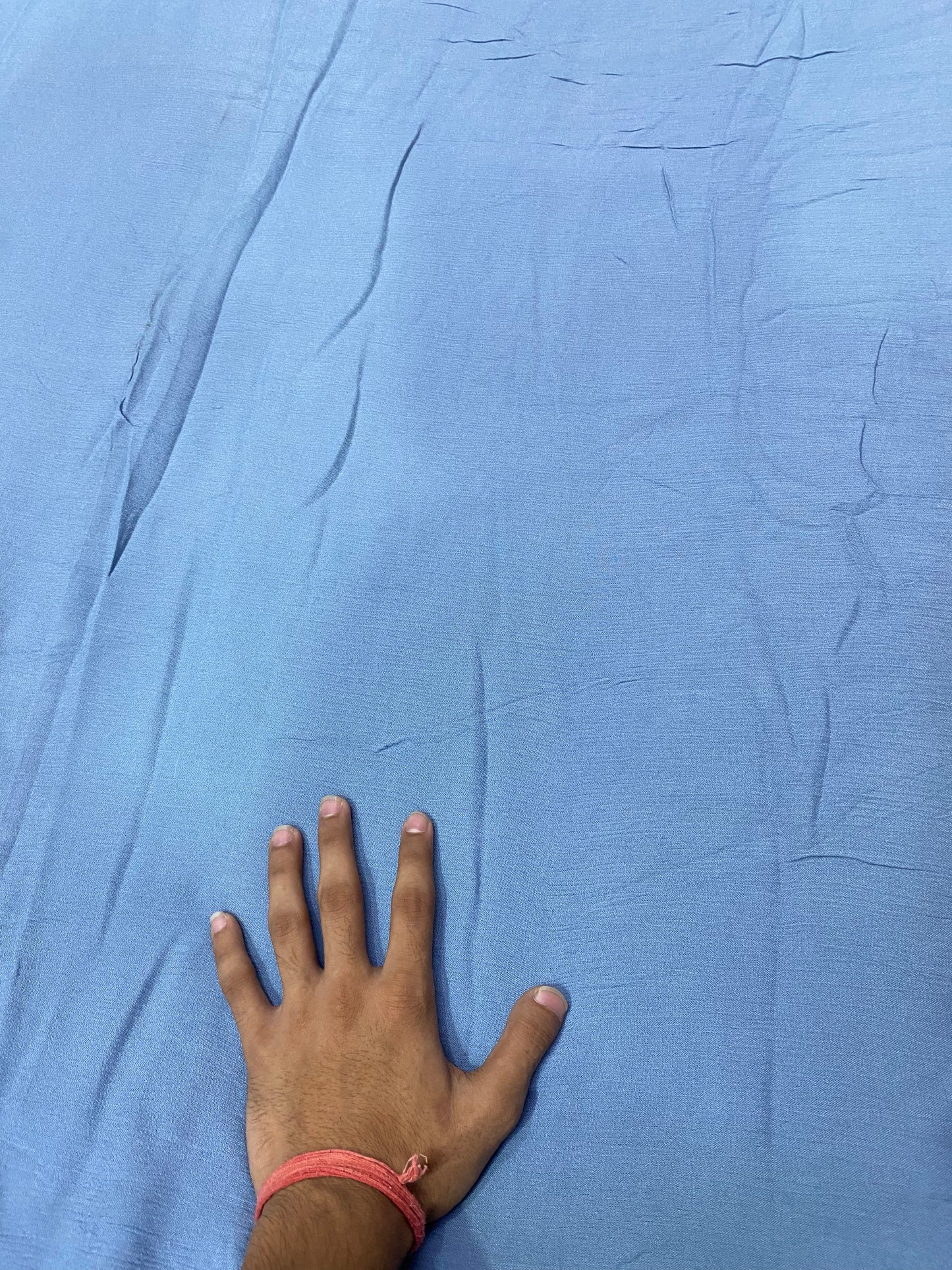 BUY CRINKLED CREPE DUST BLUE