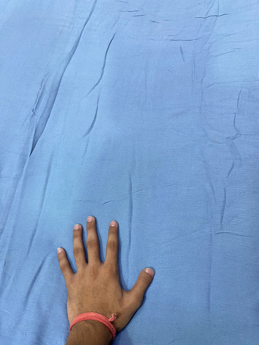 BUY CRINKLED CREPE DUST BLUE