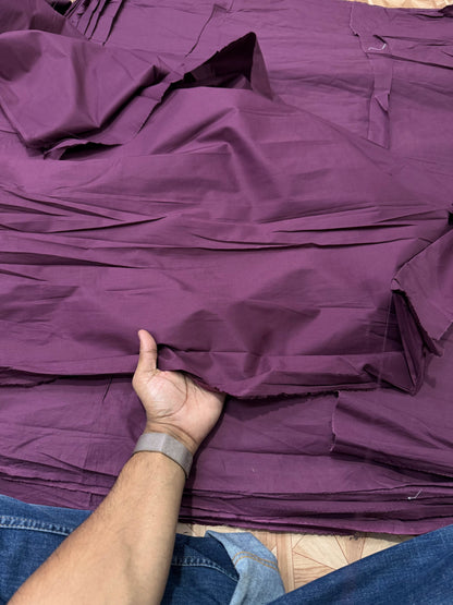 Buy Poplin Plain Wine Fabric - MAF 