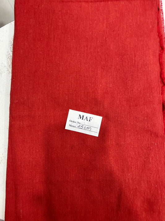Buy Cutpiece Red Tomato Linen 25 Centimeter