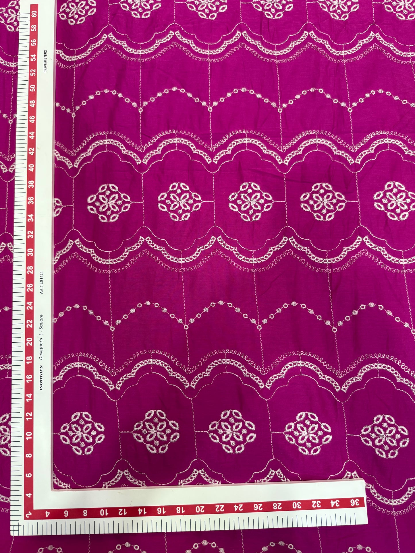Buy Pure Cotton All-Over Schiffli Embroidery Fabric