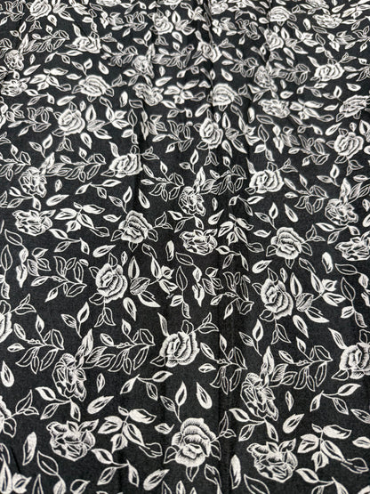 Buy Premium Cotton Denim Rose Sketch print