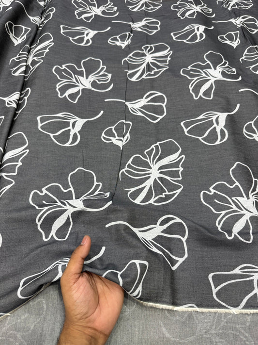 Buy Premium Cotton Denim Line Floral print