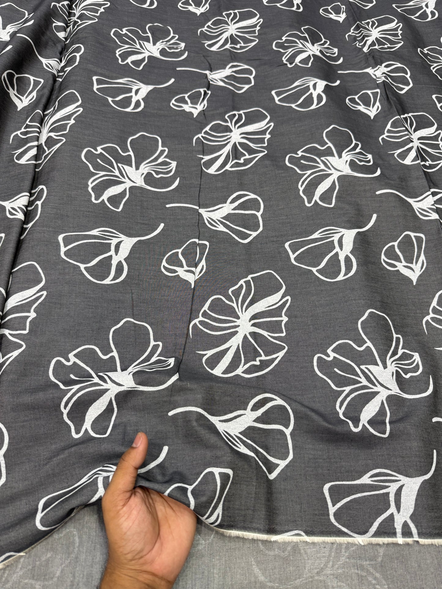 Buy Premium Cotton Denim Line Floral print
