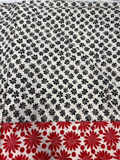 Buy Premium Cotton Poplin Double Printed Fabric