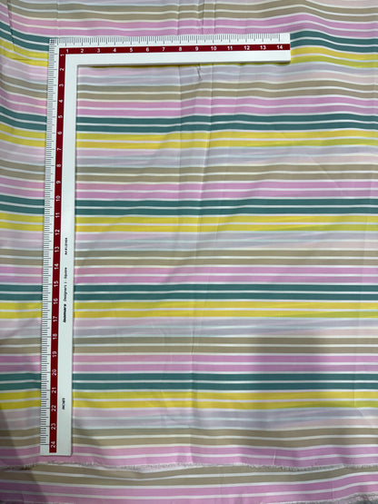 Buy Premium Cotton Poplin Pastel Stripe print