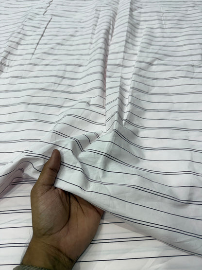 Buy Premium Cotton Poplin Nautical Stripe print