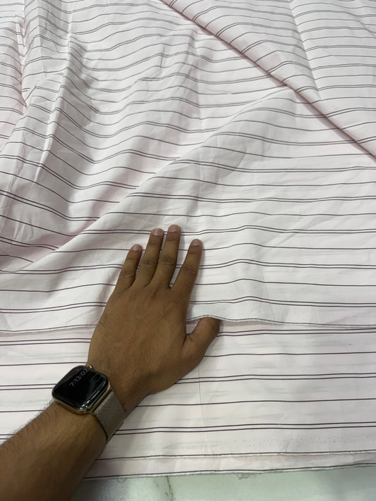 Buy Premium Cotton Poplin Pinstripe print