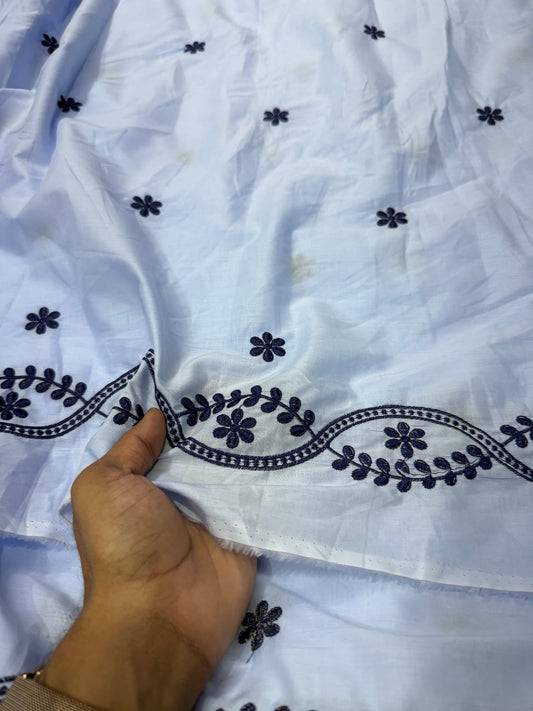 Buy Premium Cotton Border Vine Embroidery