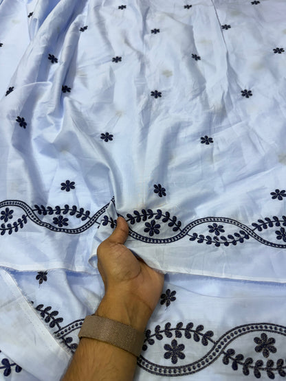 Buy Premium Cotton Border Vine Embroidery