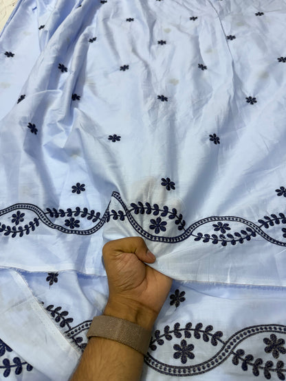 Buy Premium Cotton Border Vine Embroidery