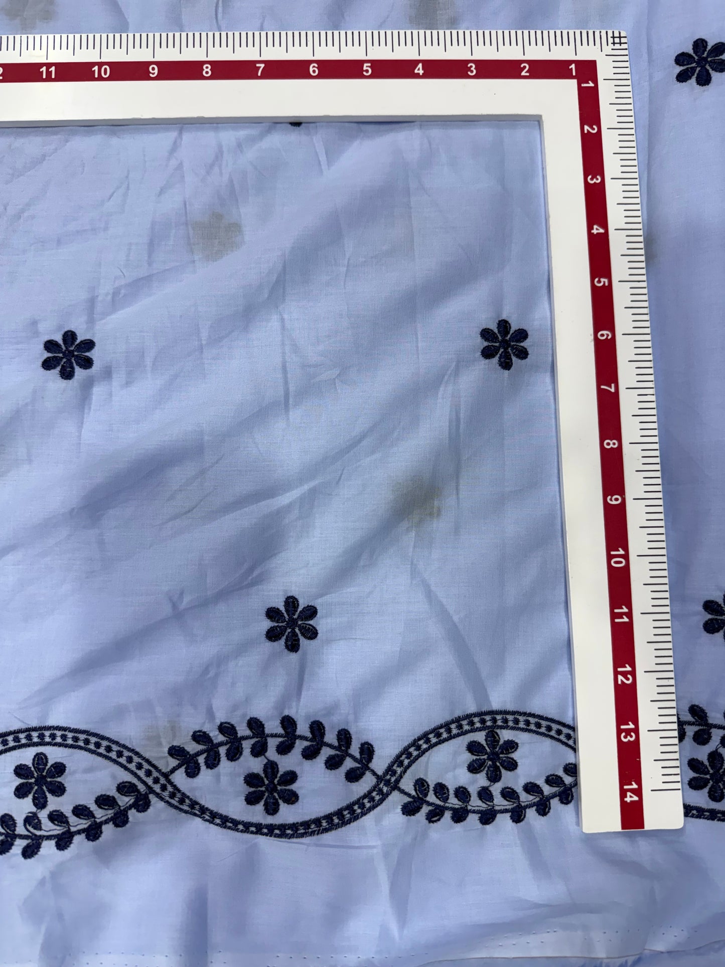 Buy Premium Cotton Border Vine Embroidery