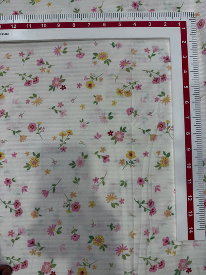 Buy Premium Cotton Seersucker Stripes Printed Fabric