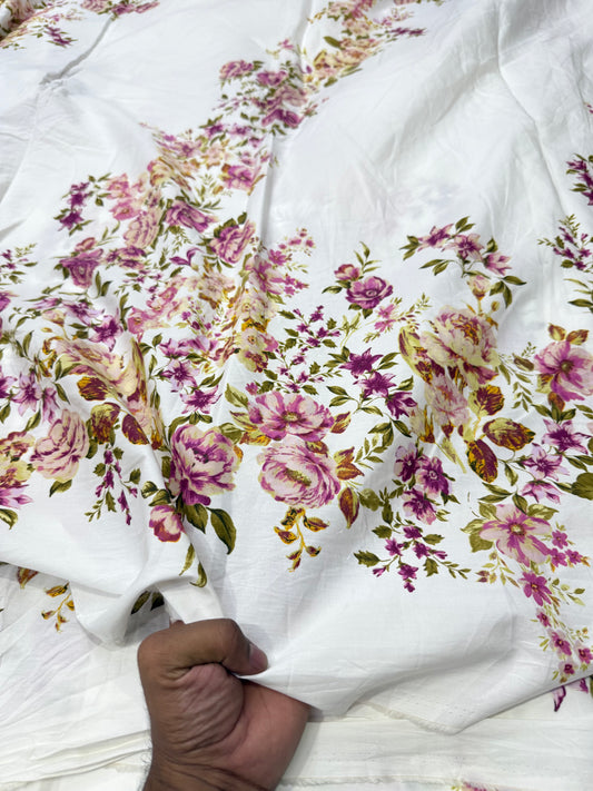 Buy Premium Cotton Poplin Rosebloom print