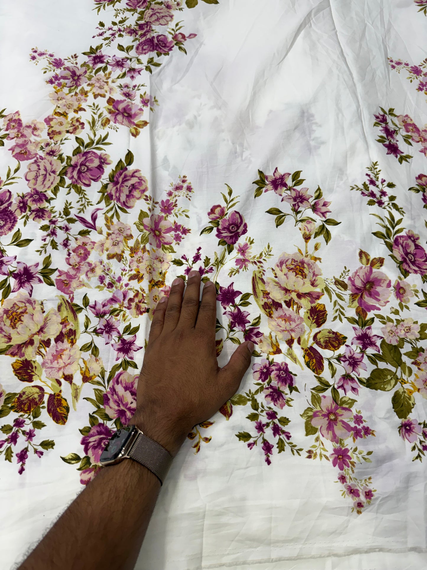 Buy Premium Cotton Poplin Rosebloom print