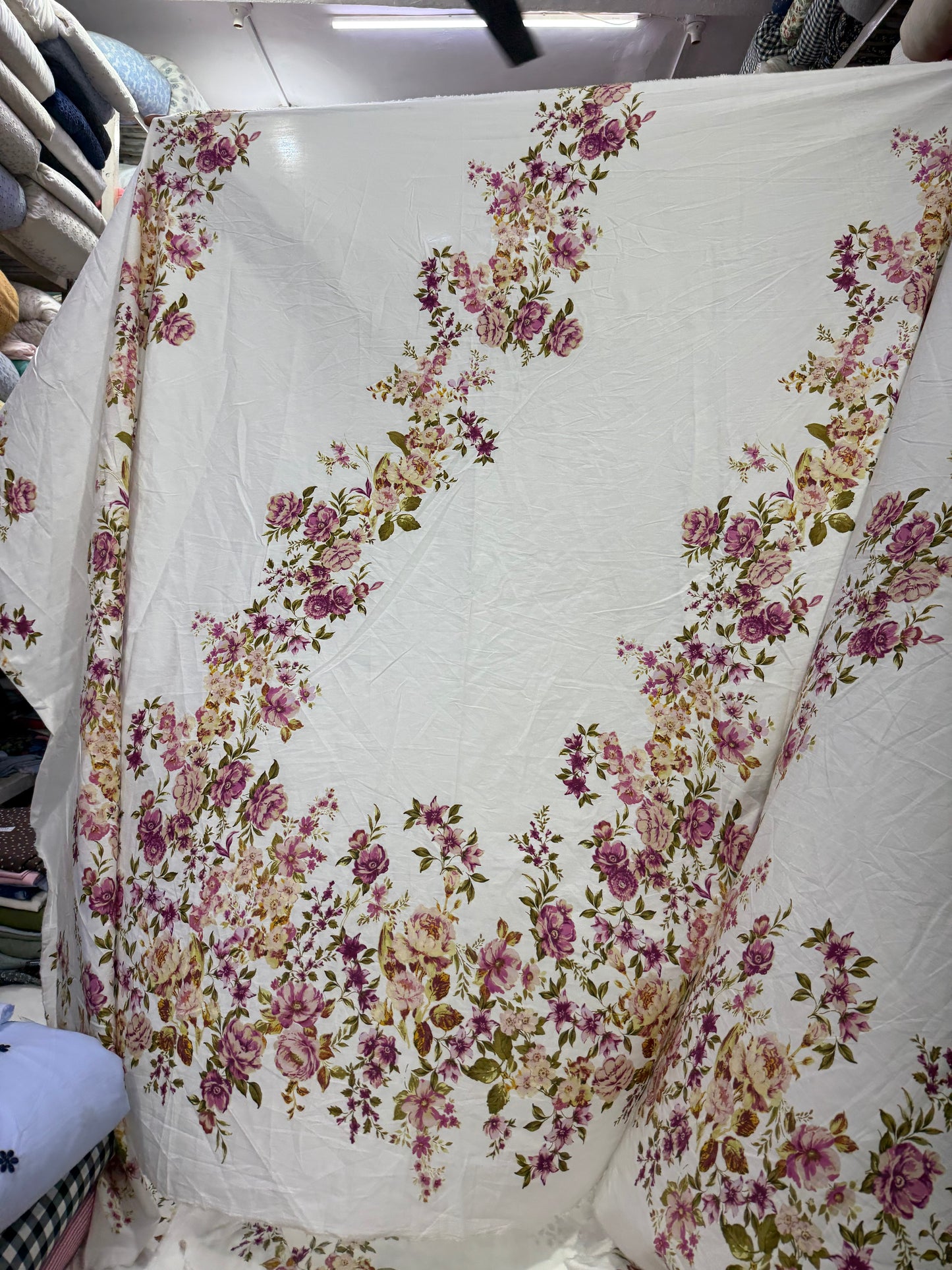 Buy Premium Cotton Poplin Rosebloom print
