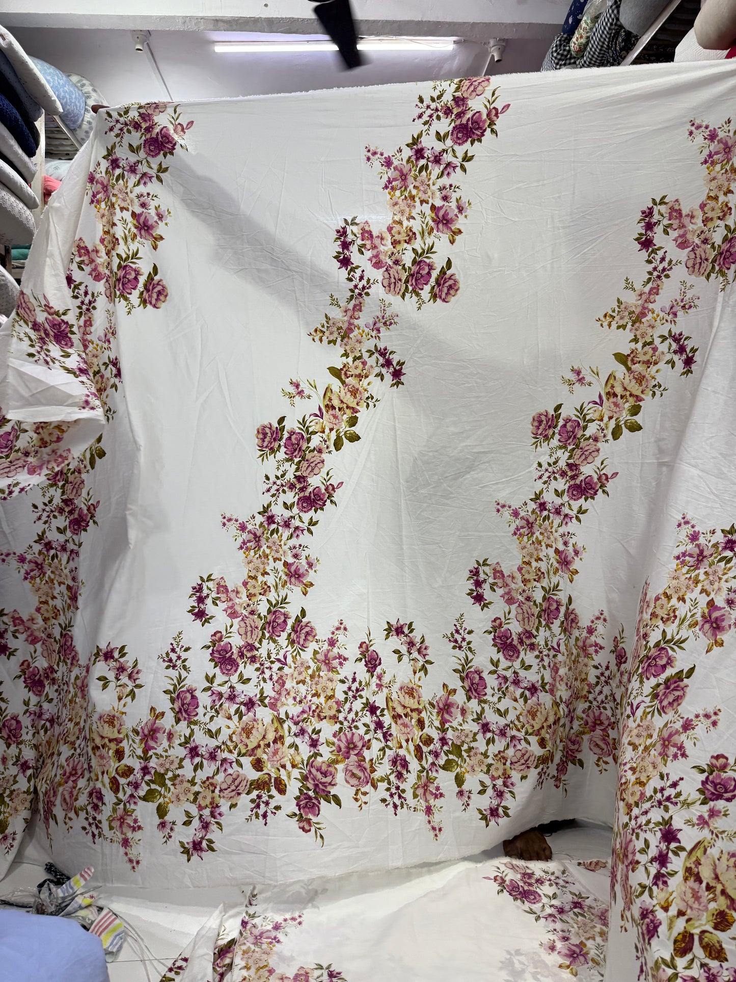 Buy Premium Cotton Poplin Rosebloom print