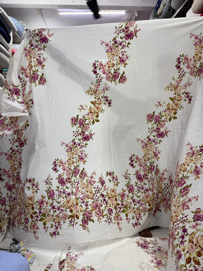 Buy Premium Cotton Poplin Rosebloom print