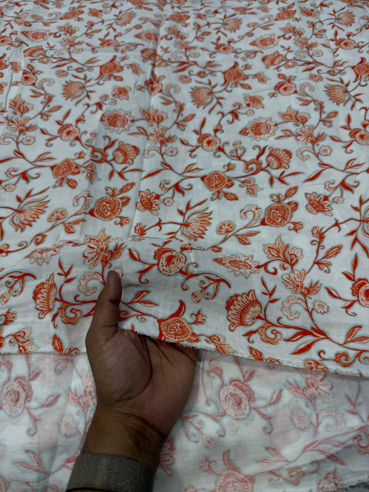 Buy Premium Cotton Double Cloth Jaal print