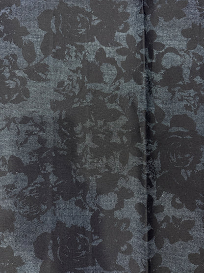 Buy Premium Silky Denim Tonal Floral print