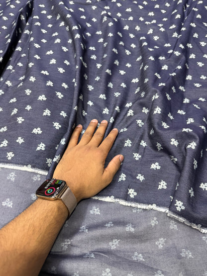 Buy Premium Silky Denim Ditsy print