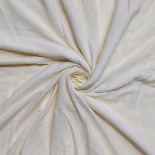 Buy Rayon Crepe Creme Solid Fabric - MAF 