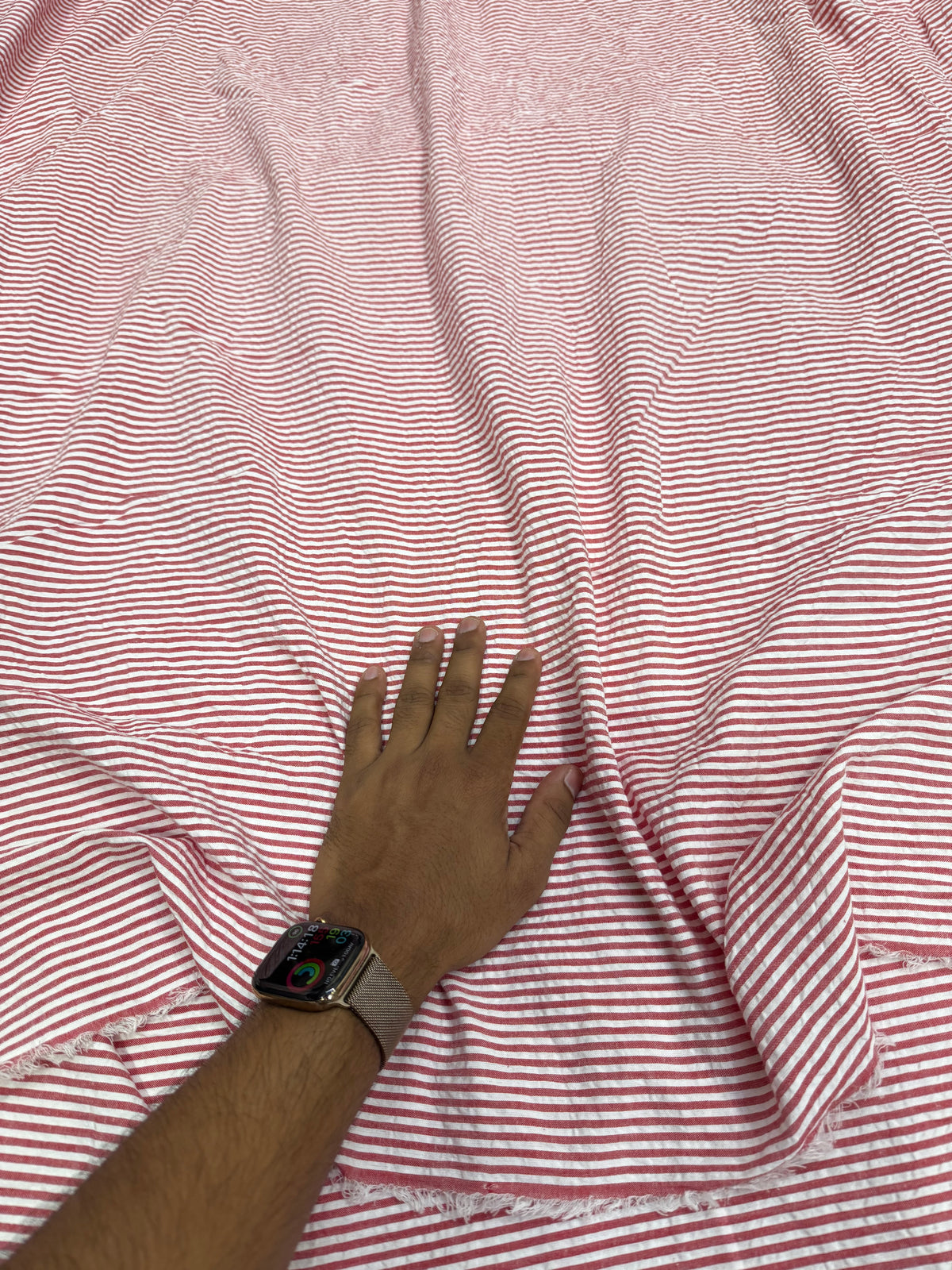 Buy Premium Yarn-Dyed Seersucker Cherry Stripe