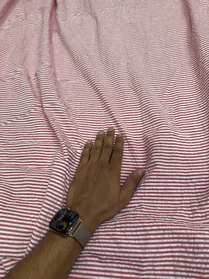 Buy Premium Yarn-Dyed Seersucker Cherry Stripe