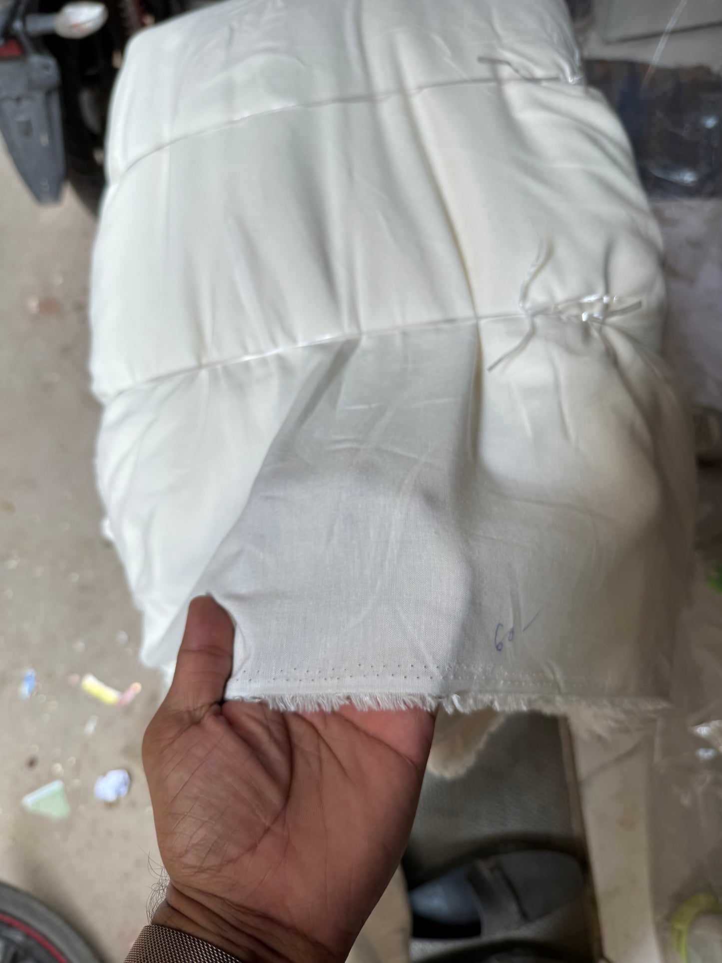 Buy Pure White Linen Cotton Fabric