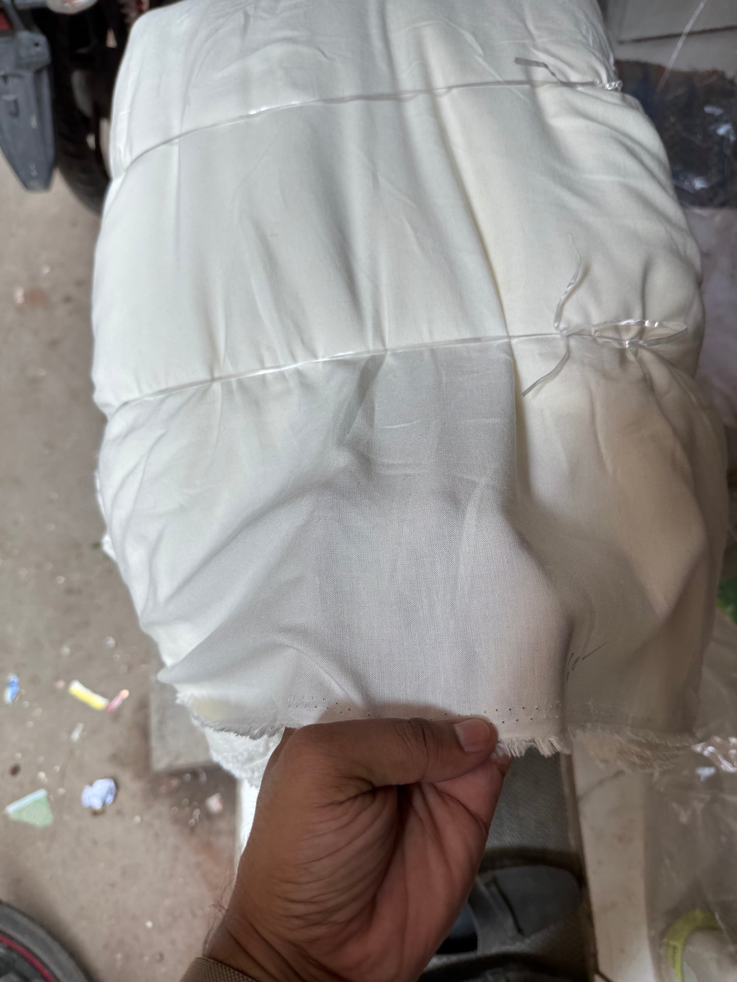 Buy Pure White Linen Cotton Fabric