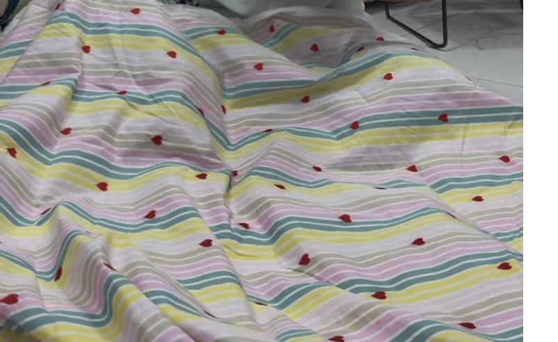Buy Watercolor Stripes Red Heart Embroidery Fabric