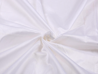 Pure Banarasi Chanderi Bright White Colour - MAF 