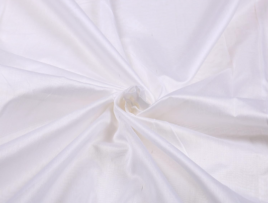Pure Banarasi Chanderi Bright White Colour - MAF 