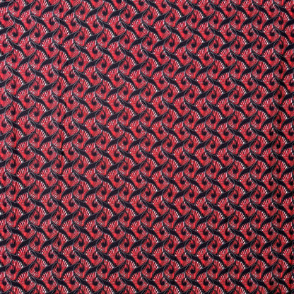 Poly Crepe Aesthetic Shaped Shell Printed Fabric - MAF 