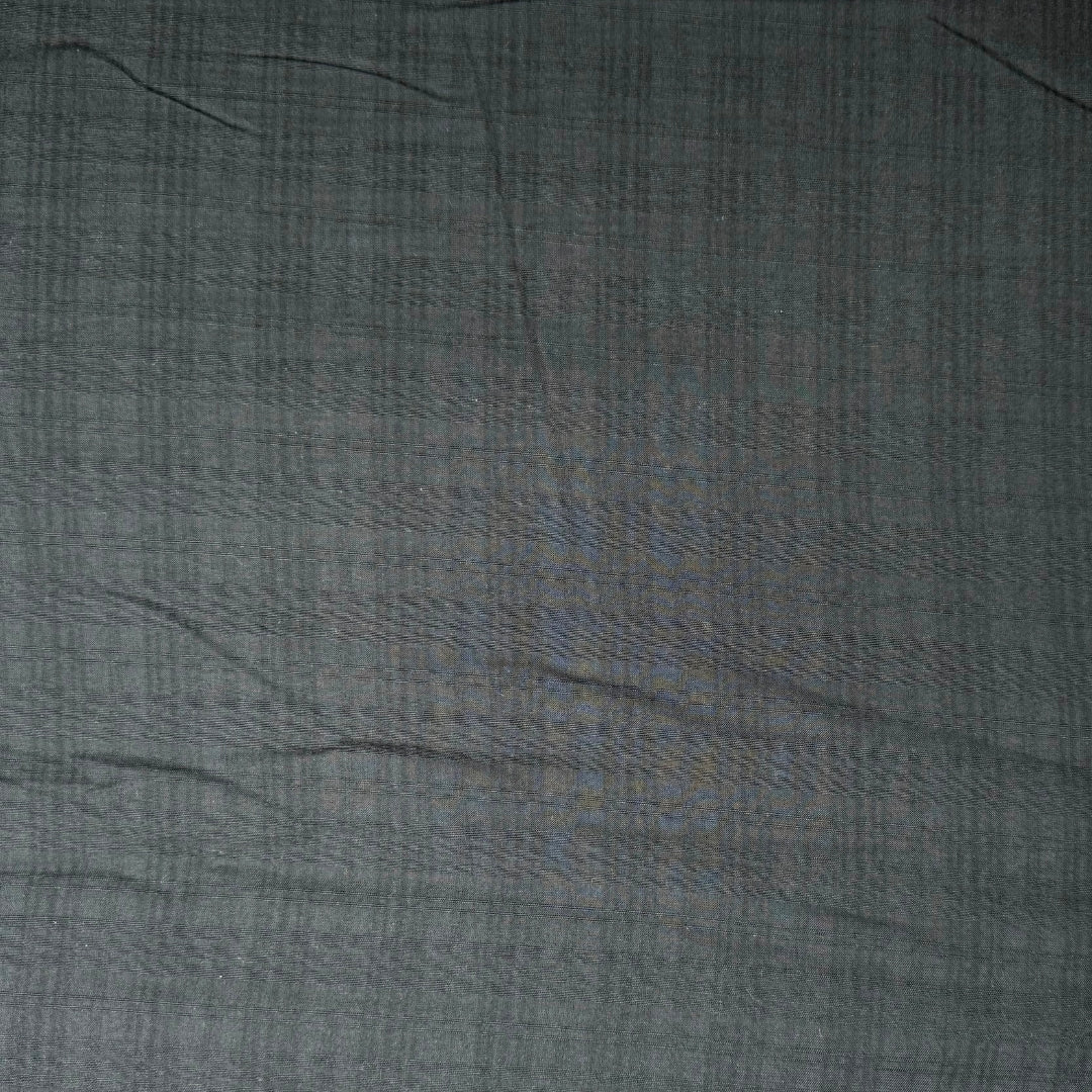 Solid Grey Black Cotton Self Check - MAF 