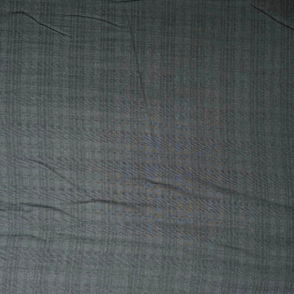 Solid Grey Black Cotton Self Check - MAF 